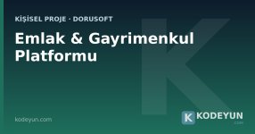 Emlak ve Gayrimenkul web çözümü ilan yönetim sistemi - Dorusoft - Kodeyun Emlak ve Gayrimenkul web çözümü ilan yönetim sistemi - Dorusoft - Kodeyun
